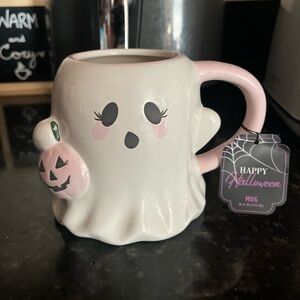 Super cute Halloween Ghost mug! Ghost trick or treating.